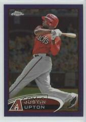 Justin Upton [Refractor] #10 Baseball Cards 2012 Topps Chrome Prices