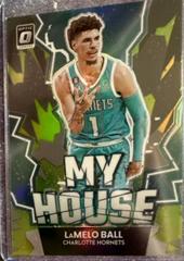 LaMelo Ball [Lime Green] #16 Basketball Cards 2022 Panini Donruss Optic My House Prices