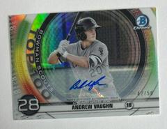 Andrew Vaughn [Autograph] Baseball Cards 2020 Bowman Chrome Scouts' Top 100 Prices