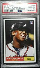 Ronald Acuna Jr. Baseball Cards 2018 Topps Throwback Thursday Prices