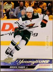 Brock Faber [Exclusives] #215 Hockey Cards 2023 Upper Deck Prices