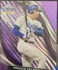 Freddie Freeman [Purple Mini-Diamon Refractor] #12 Baseball Cards 2024 Topps Chrome Black Prices