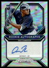 Daz Cameron [Silver Prizm] #RA-DC Baseball Cards 2021 Panini Prizm Rookie Autographs Prices