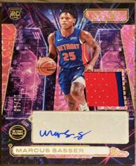 Marcus Sasser [Pink FOTL] #25 Basketball Cards 2023 Panini Recon Novice Patch Autograph Prices