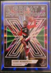 Scoot Henderson [Blue Green] #8 Basketball Cards 2023 Panini Donruss Great X Pectations Prices