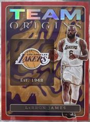 LeBron James [Red] #4 Basketball Cards 2022 Panini Origins Team Prices