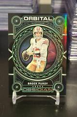 Brock Purdy [Green Electric Etch] #20 Football Cards 2023 Panini Obsidian Orbital Prices