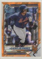 Francisco Alvarez [Orange] #BDC-112 Baseball Cards 2021 Bowman Draft Sapphire Prices
