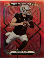 Derek Carr [Red] #57 Football Cards 2021 Panini Obsidian Prices