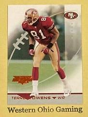 Terrell Owens [Red] #33 Football Cards 2002 Topps Debut Prices
