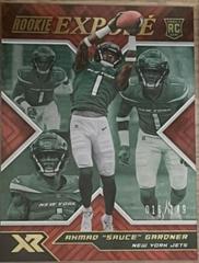 Ahmad 'Sauce' Gardner [Red] #RXP-15 Football Cards 2022 Panini XR Rookie Expose Prices