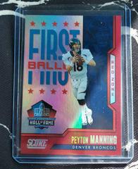 Peyton Manning [Red Zone] Football Cards 2023 Panini Score First Ballot Prices