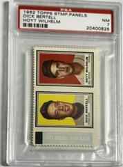 Dick Bertell [Hoyt Wilhelm] Baseball Cards 1962 Topps Stamp Panels Prices