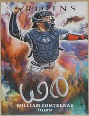 William Contreras [Silver Ink] #OS-WI Baseball Cards 2021 Panini Chronicles Origins Signatures Prices