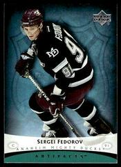 Sergei Fedorov Hockey Cards 2005 Upper Deck Artifacts Prices