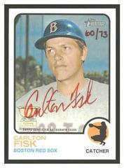 Carlton Fisk [Special Edition Red Ink] Baseball Cards 2022 Topps Heritage Real One Autographs Prices