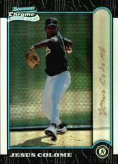 Jesus Colome [Refractor] Baseball Cards 1999 Bowman Chrome Gold Prices