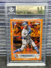 Julio Rodriguez [Orange] #67 Baseball Cards 2022 Topps Chrome Sapphire Prices