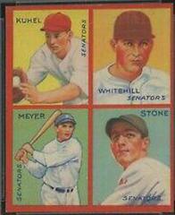 Kuhel, Myer, Stone, Whitehill #9H Baseball Cards 1935 Goudey 4 in 1 Prices