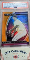 Shohei Ohtani [Neon Orange] #6 Baseball Cards 2021 Panini Chronicles Titan Prices