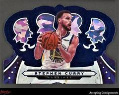 Stephen Curry [Crystal Blue] Basketball Cards 2019 Panini Crown Royale Prices
