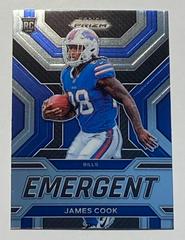James Cook #E-13 Football Cards 2022 Panini Prizm Emergent Prices