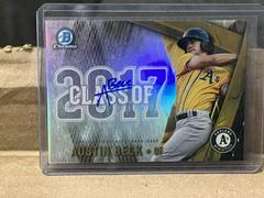 Austin Beck [Gold Refractor] Baseball Cards 2017 Bowman Draft Class of Autographs Prices
