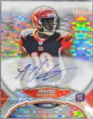 A.J. Green [Pulsar Refractor] #AJG Football Cards 2011 Bowman Sterling Autograph Prices