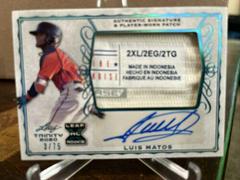 Luis Matos [Platinum] #PA-LM2 Baseball Cards 2020 Leaf Trinity Patch Autographs Prices