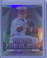 Zack Thompson [Silver Prizm] Baseball Cards 2020 Panini Prizm Top of the Class Prices