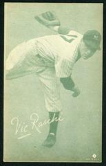 Vic Raschi [Green Tint] #5 Baseball Cards 1953 Canadian Exhibits Prices