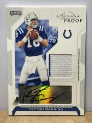 Peyton Manning [Signature Proof Silver] #45 Football Cards 2006 Playoff NFL Playoffs Prices