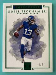 Odell Beckham Jr. [Emerald] #13 Football Cards 2017 Panini Impeccable Prices