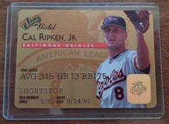 Cal Ripken Jr. [Gold] #8 Baseball Cards 1995 Studio Prices