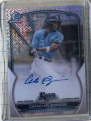 Chandler Simpson Baseball Cards 2023 Bowman Chrome Prospect Mega Box Autographs Prices