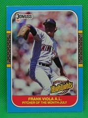 Frank Viola #24 Baseball Cards 1987 Donruss Highlights Prices
