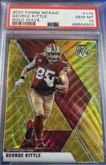 George Kittle [Gold Wave] #175 Football Cards 2020 Panini Mosaic Prices