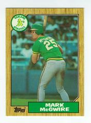 Mark McGwire #366 Baseball Cards 1987 Topps Tiffany Prices