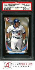 Corey Seager [Asia Black] Baseball Cards 2014 Bowman Draft Picks Top Prospects Prices