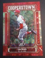 Lou Brock [Red] Baseball Cards 2023 Panini Donruss Cooperstown Prices