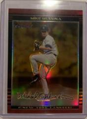 Mike Mussina [Gold Refractor] #70 Baseball Cards 2002 Bowman Chrome Gold Prices