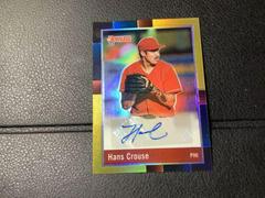 Hans Crouse [Gold] #R88S-HC Baseball Cards 2022 Panini Donruss Optic Retro 1988 Signatures Prices