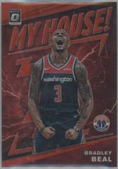 Bradley Beal [Red Wave] #14 Basketball Cards 2019 Panini Donruss Optic My House Prices