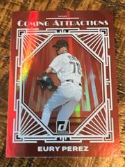 Eury Perez #CA15 Baseball Cards 2023 Panini Donruss Coming Attractions Prices