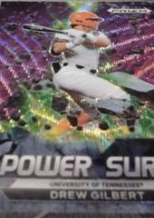 Drew Gilbert [Purple Wave] #PS-DG Baseball Cards 2022 Panini Prizm Draft Picks Power Surge Prices
