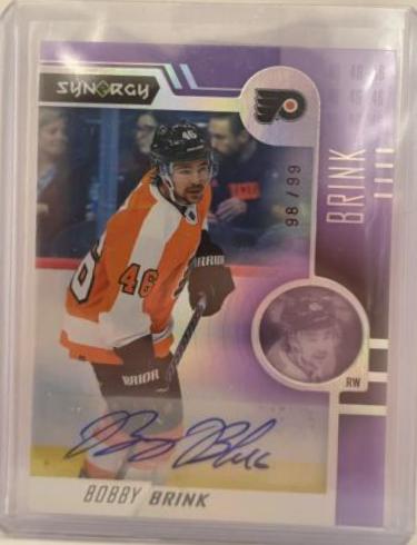 Bobby Brink [Purple Autograph] #79 Hockey Cards 2022 Upper Deck Synergy