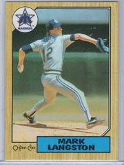 Mark Langston #215 Baseball Cards 1987 O Pee Chee Prices