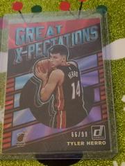 Tyler Herro [Red Laser] Basketball Cards 2019 Panini Donruss Great X-Pectations Prices