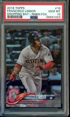 Francisco Lindor [Dropping Bat Rainbow Foil] #10 Baseball Cards 2018 Topps Prices