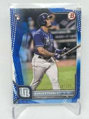 Wander Franco [Blue Pattern] #12 Baseball Cards 2022 Bowman Prices